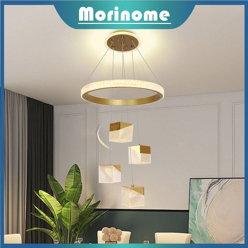 lampu gantung Minimalis lampu hias gantung meja makan 3 Warna Led lampu gantung ruang tamu/dapur/caf