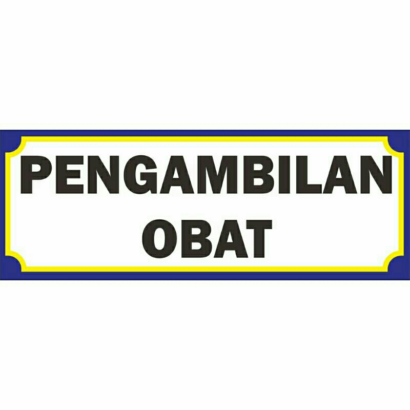 

akrilik pengambilan obat / stiker