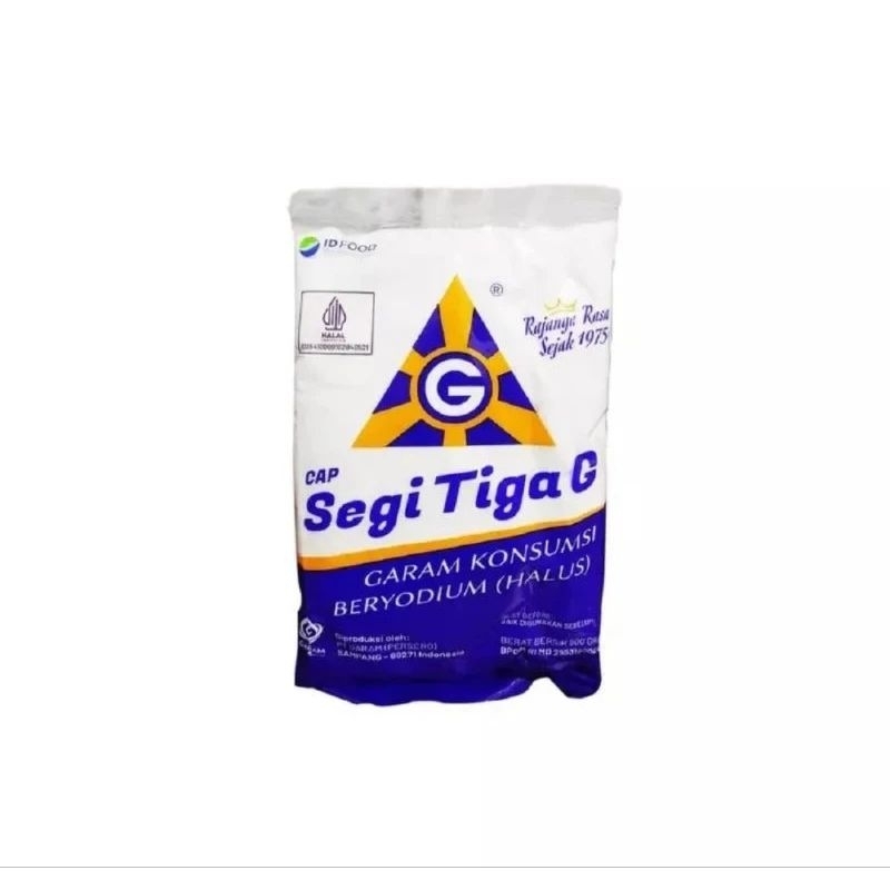 

Garam Segi Tiga G 250 gram