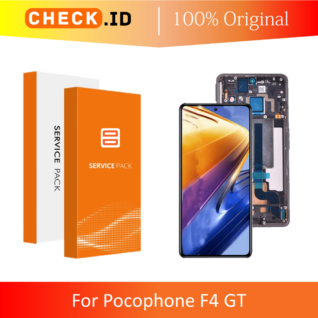 [ CHECK.ID ] AMOLED LCD + FRAME POCO F4 GT POCOPHONE F4 GT ORIGINAL