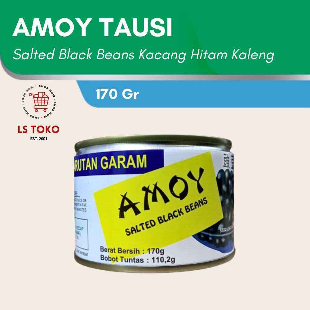 

Salted Black Beans Amoy Tausi 170gr - Kacang Hitam Kaleng
