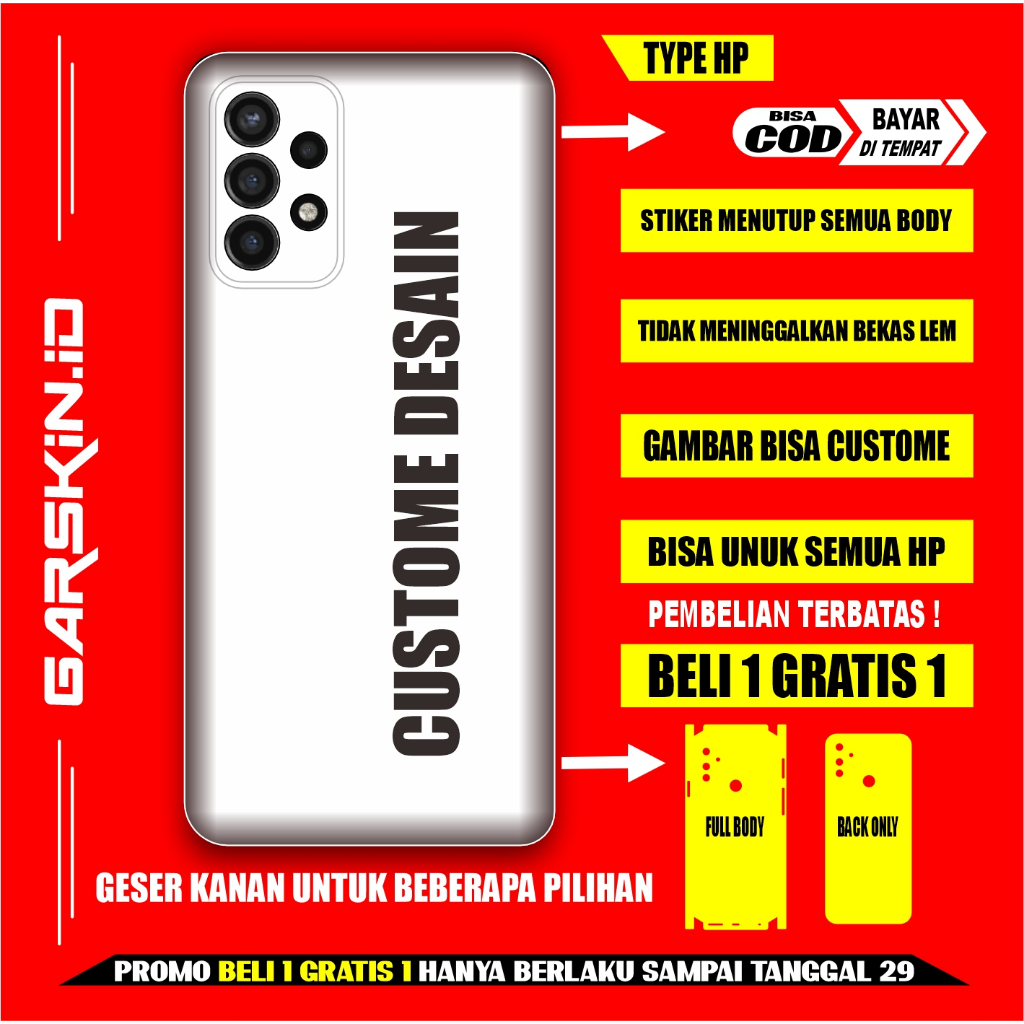 GARSKIN SAMSUNG S72 AKSESORIS CASING PELINDUNG HP SAMSUNG ORIGINAL GRASKIN S72 FULLBODY SKIN PROTEC 