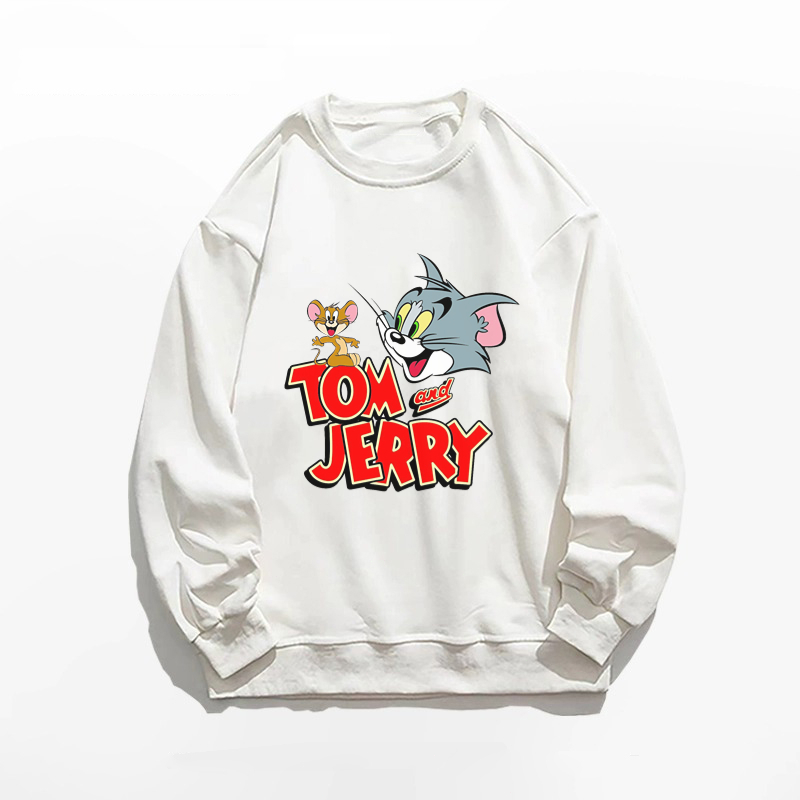 TOM&JERRY Sweater Korea Kasual All-match Ukuran M - XXL (Pria dan Wanita)
