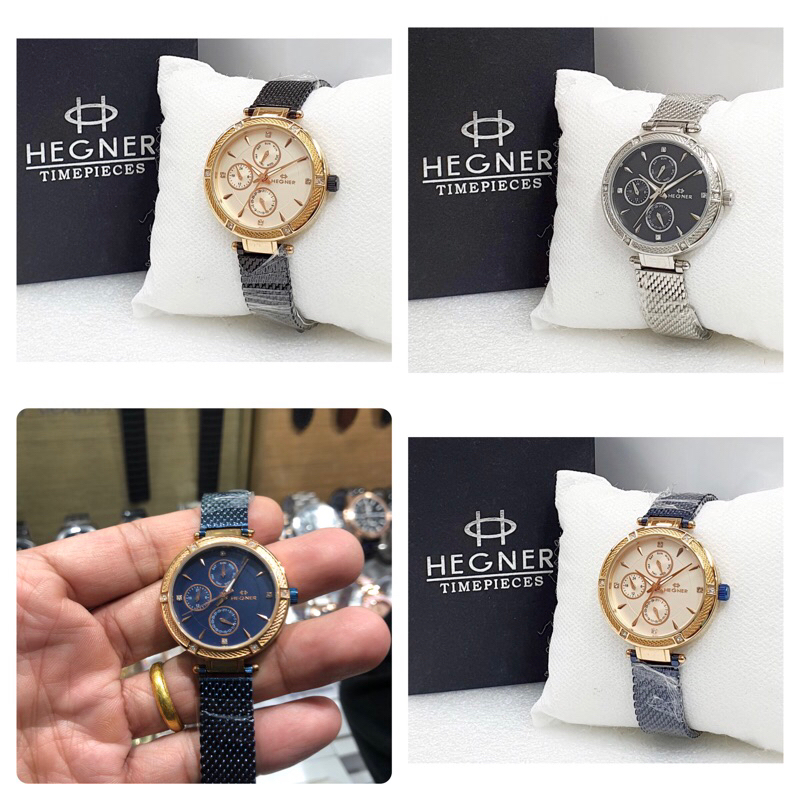 JAM TANGAN WANITA HEGNER 1657L-3 / HW 1657L-3 / HEGNER 1657 RANTAI [ORIGINAL]