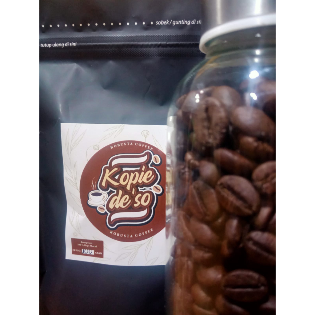 

PREMIUM Biji Kopi Temanggung Robusta Sangrai Murni Asli 100% 500Gram