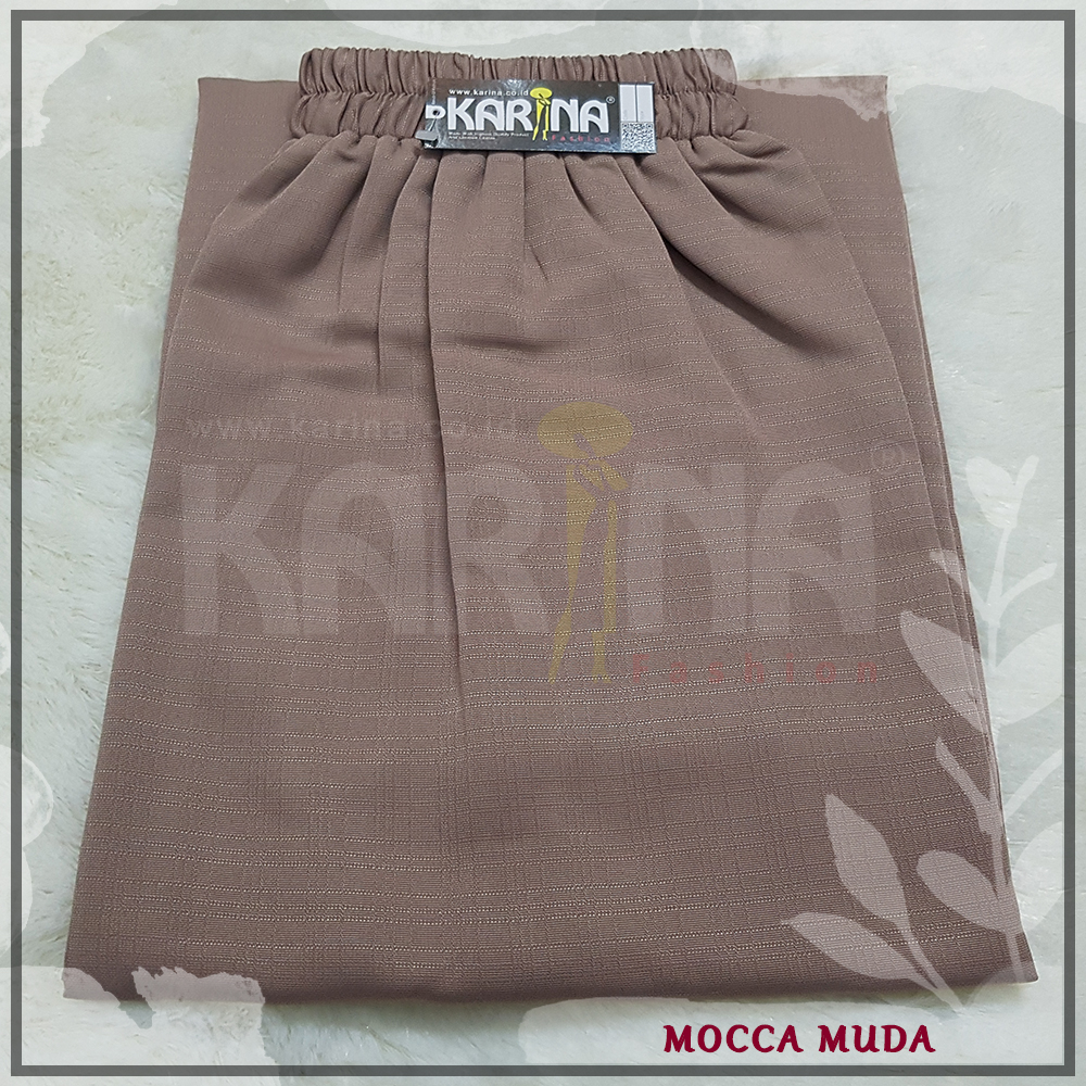 Rok Kerja Polos Panjang AMUNZEN Skirt Lebar Wanita Muslim Full Karet (Produsen Rok Wolfis Balotelli)