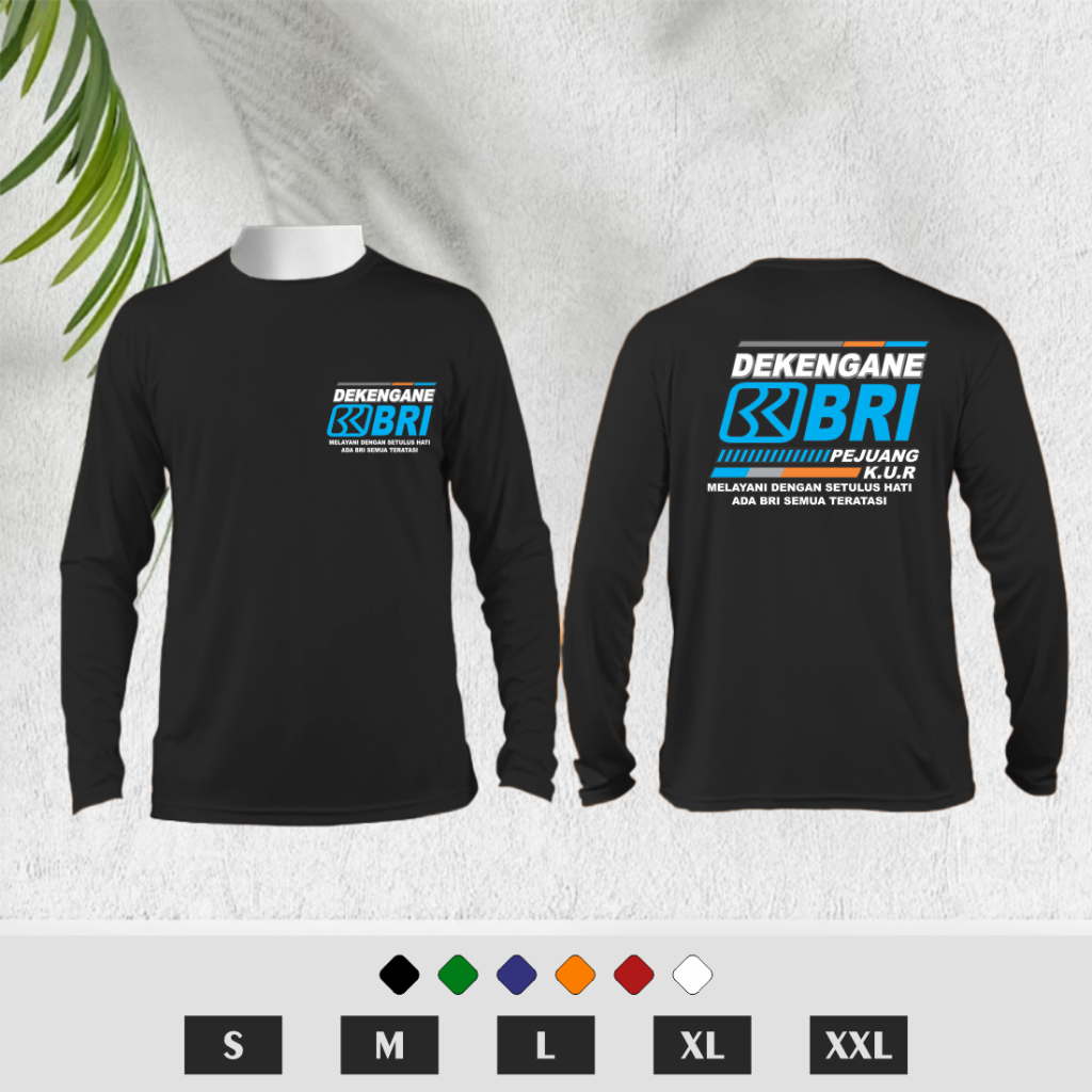 (HADIAH GANTUNGAN KUNCI)KAOS LENGAN PANJANG-KAOS VIRAL DEKENGAN PUSAT.3-KAOS UNISEX