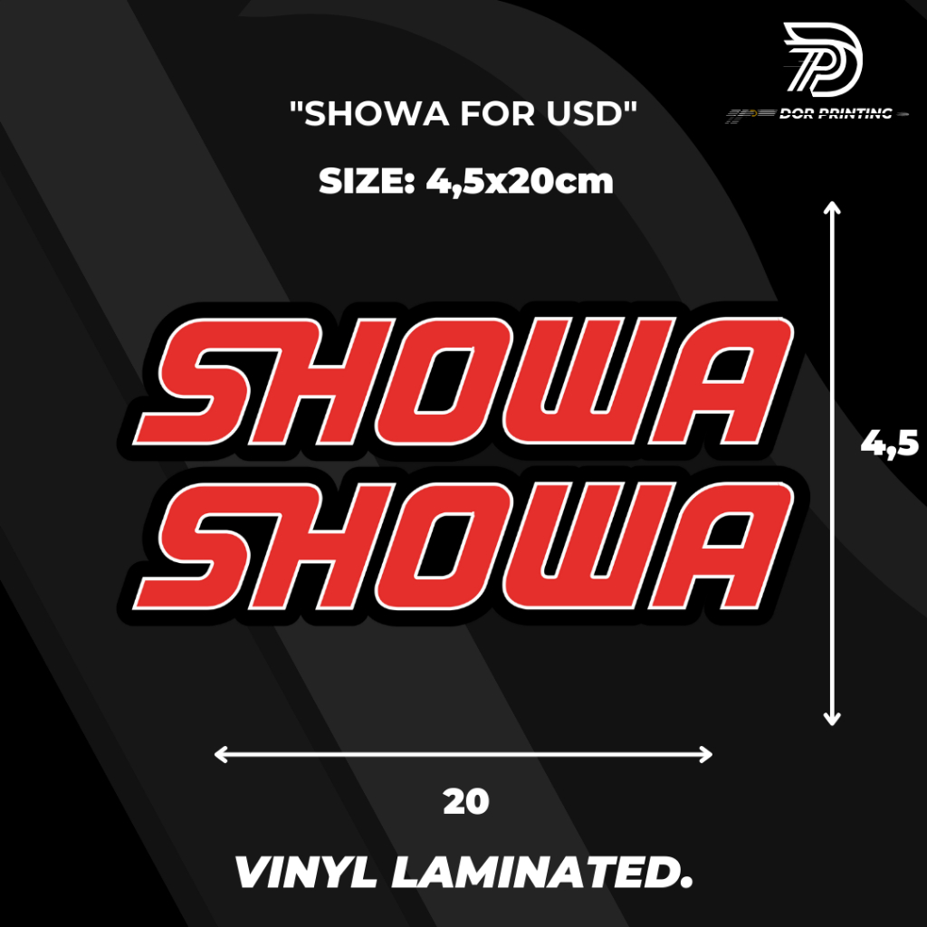 

STICKER/ SHOWA VIRALL KEREN LOGO SHOWA