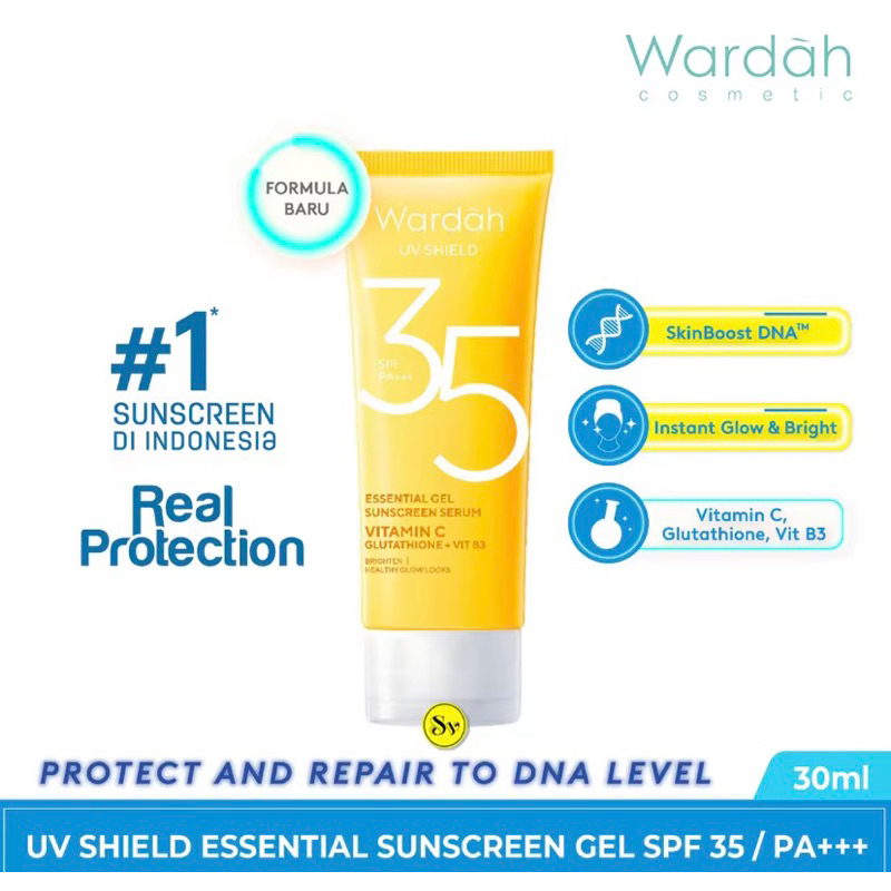 ✨ISA SF✨ WARDAH UV Shield Essential Sunscreen Gel SPF 30 PA+++ BPOM WARDAH UV Shield Aqua Fresh Esse