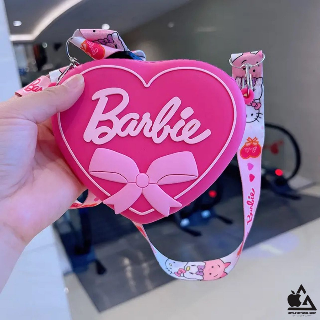 Silikon Rubber Tas Mini Barbie + Tali Barbie Selempang Fashion Mini Bag Silicone Karet Jelly