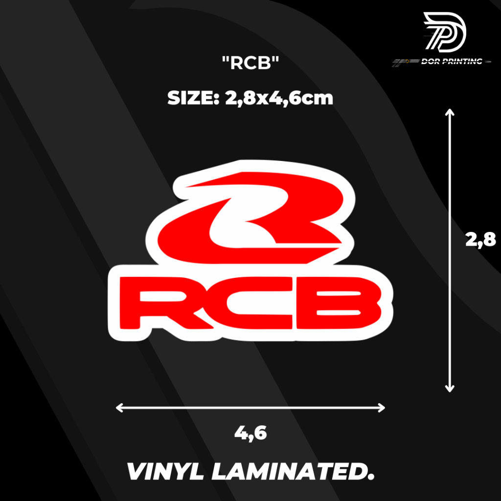

STICKER/ RCB VIRALL KEREN LOGO RCB
