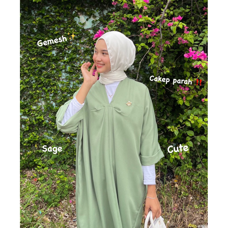 Faeyza.muslim KAFTAN CRINKLE AIRFLOW GAMIS KAFTAN PREMIUM