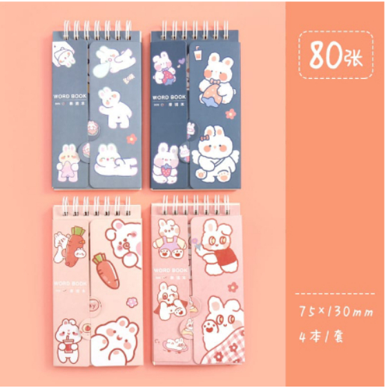

[FAFAFA] Notebook Panjang Spiral / Memo Panjang Motif Lucu