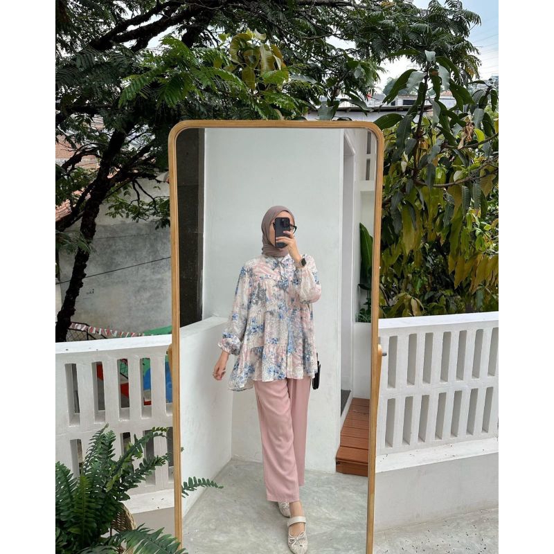 ONE SET ZAHIRA//SETELAN TUNIK//ONE SET TUNIK//SETELAN WANITA TERBARU//BAJU MUSLIM
