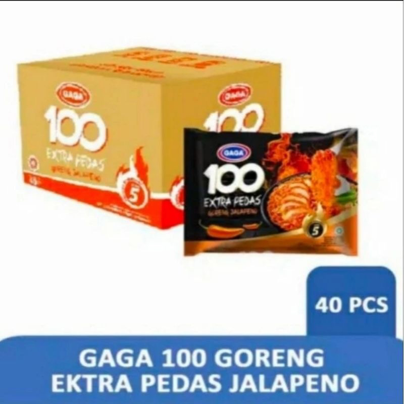 

Mie Gaga 100 Extra Pedas Goreng Jalapeno 85g ( 1 dus isi 40 bungkus )