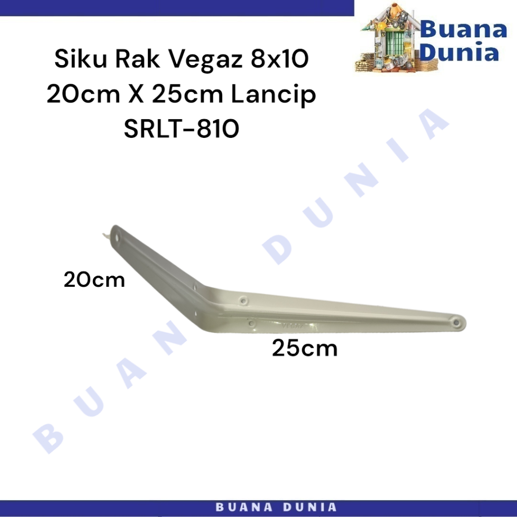 Siku Rak Vegaz Lancip 20cm X 25cm | Siku Bracket Dinding 8x10 | (1PC)
