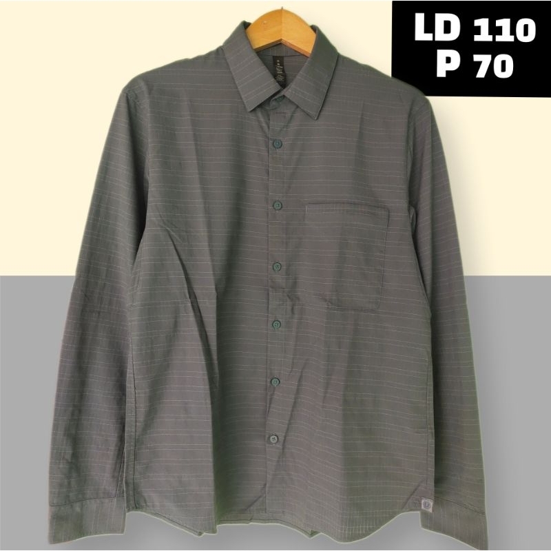 KEMEJA PRIA LULULEMON GREY