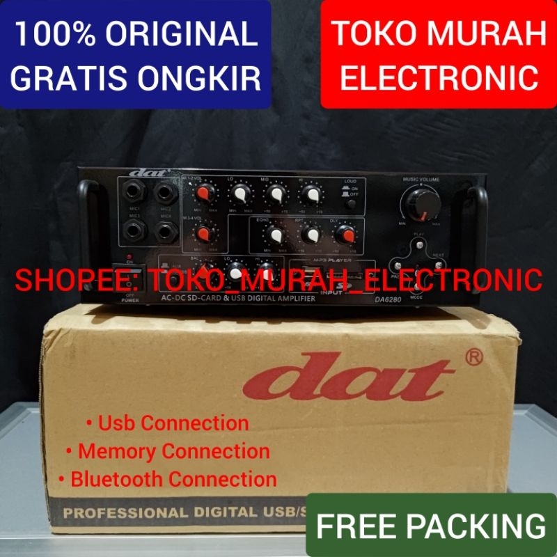 TME - Amplifier Dat DA6280 Usb Dan Bluetooth Ampli Dat Salon Speaker