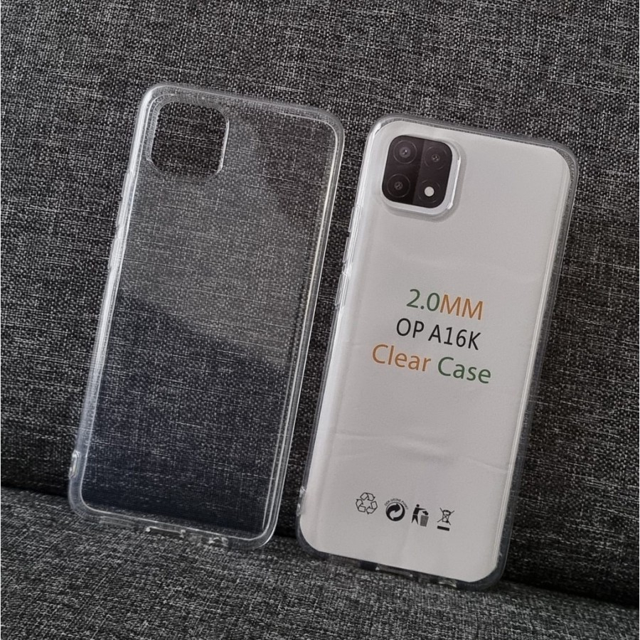 Case Hp For OPPO A16E / A16K Casing Clear HD SoftShell Bening Jelly Softcase