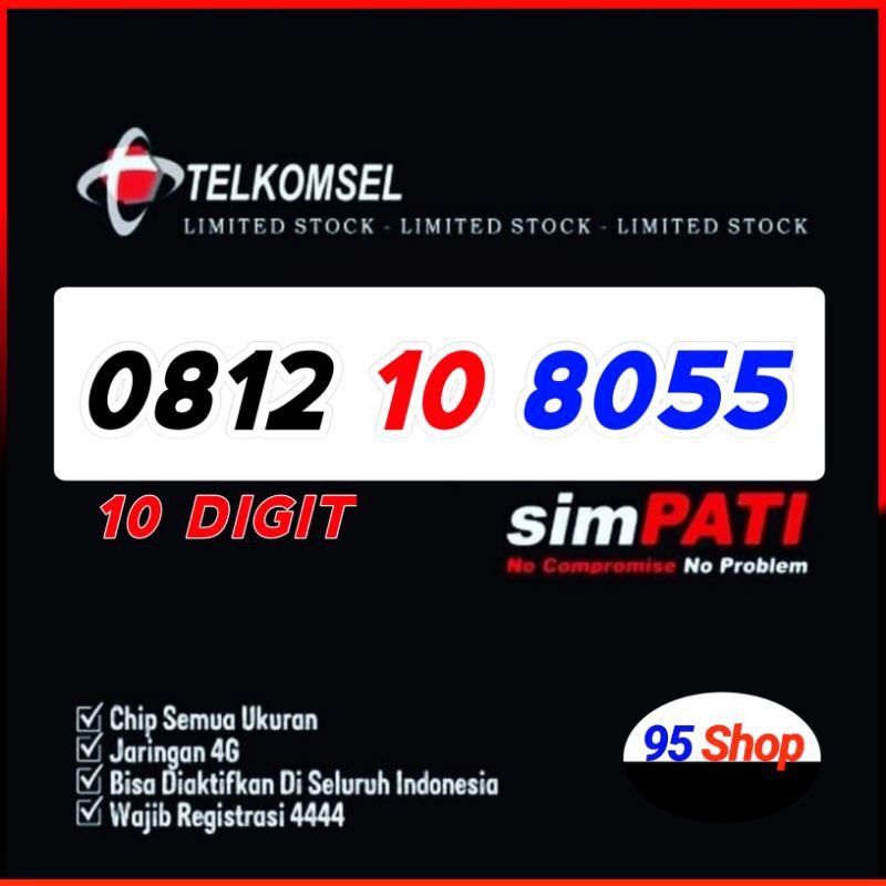 Nomor cantik Telkomsel 10digit 8055