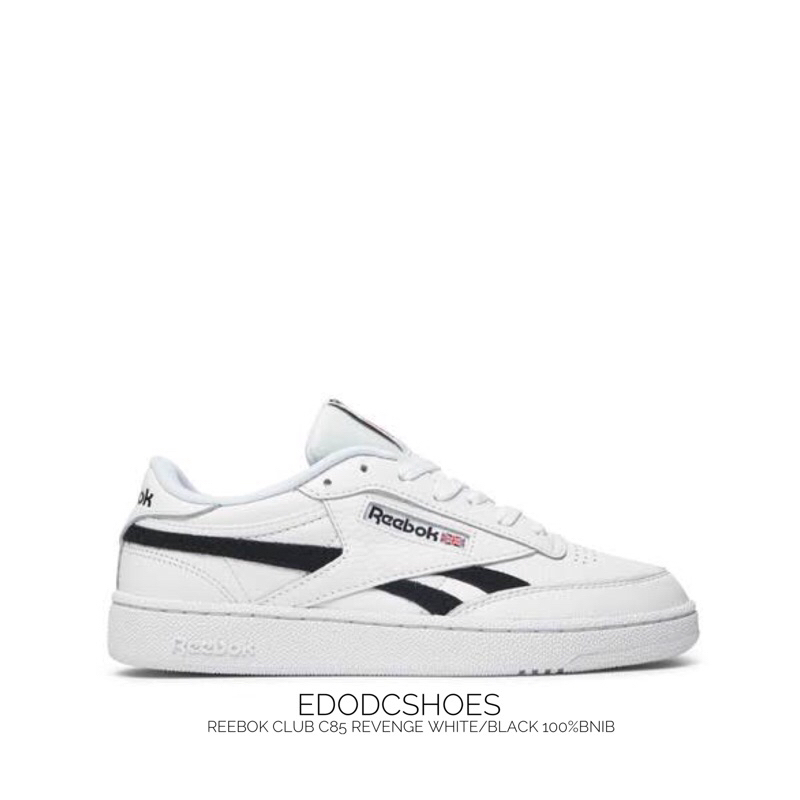 Sepatu Reebok Club C85 Revenge Mu White Black 100%bnib