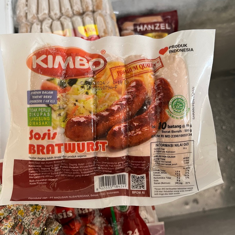 

SOSIS KIMBO ORI 10pcs / BRATWURST ORI MINI 10pcs