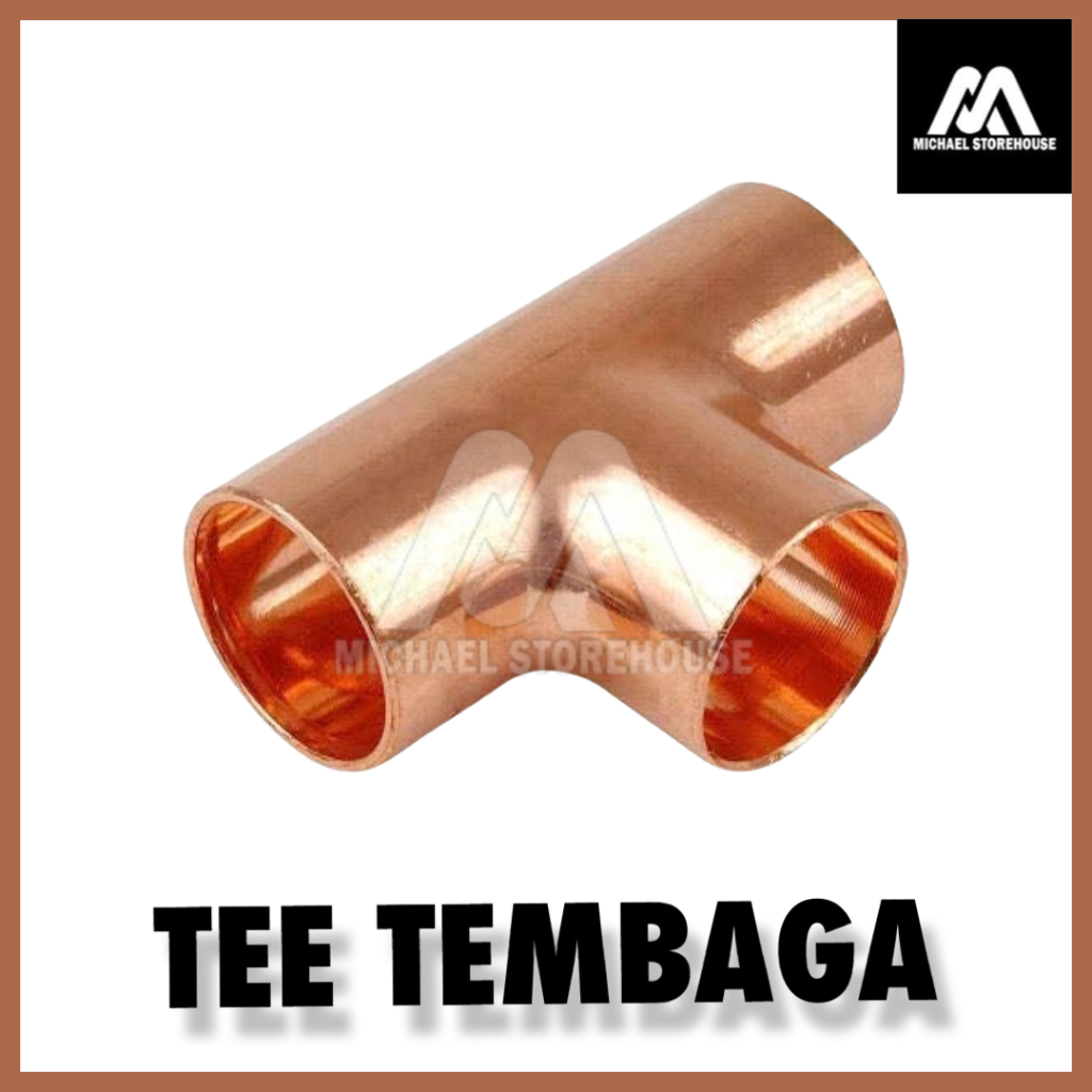 TEE FITTING PIPA TEMBAGA