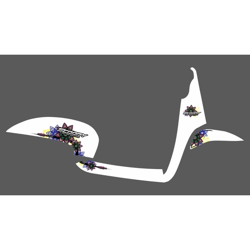 STRIPPING STICKER HONDA SCOOPY FI 2014 TRANSPARAN MOTIF FLOWER BUNGA