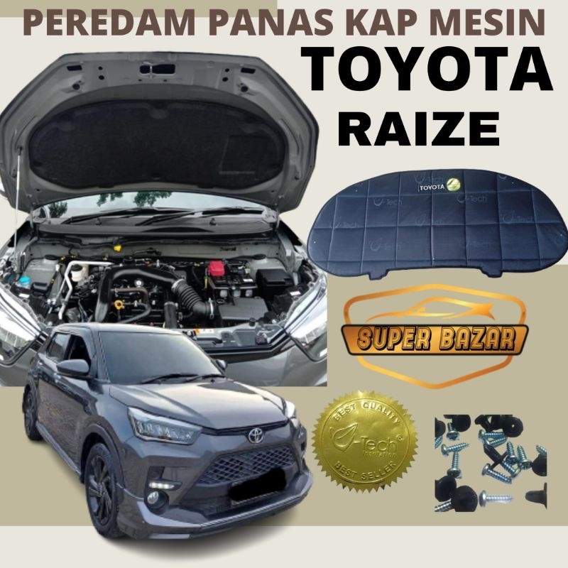 TOYOTA RAIZE peredam panas kap mesin mobil