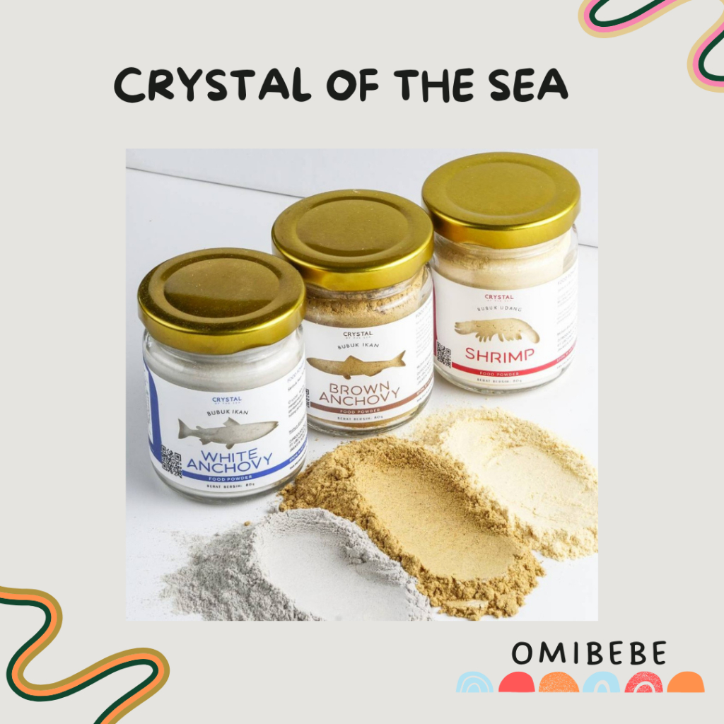 

Crystal of the Sea Bubuk Kaldu MPASI Cristal of the Sea White Anchovy Brown Anchovy Shrimp Food