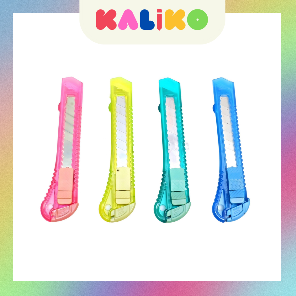 

KALIKO - Pisau Cutter Besar Transparant / Kater Plastik Alat Potong Tajam Besco Murah [PER PCS]