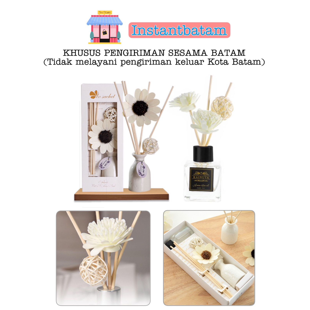 100 Aroma Terapi Aromatheraphy Dekorasi Pengharum Ruangan Reed Diffuser