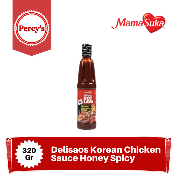 

Delisaos Hot Lava Saus Ayam Goreng Ala Korea Honey Spicy 320 Gr