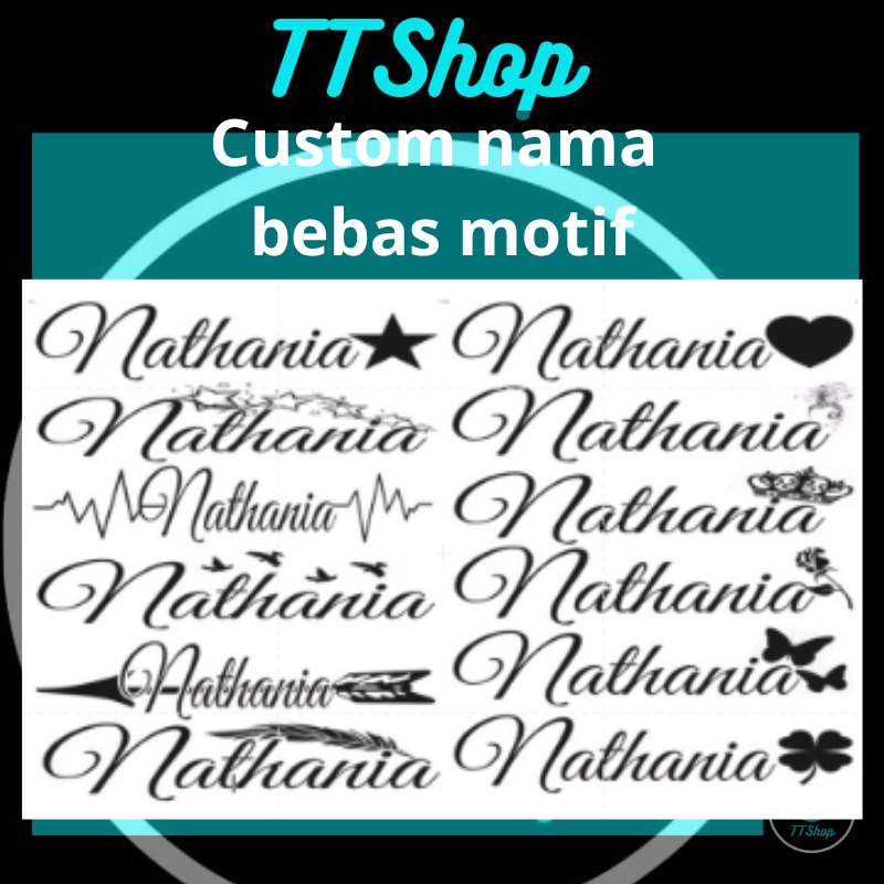 Tato temporer request nama dan gambar anti air dan tahan lama