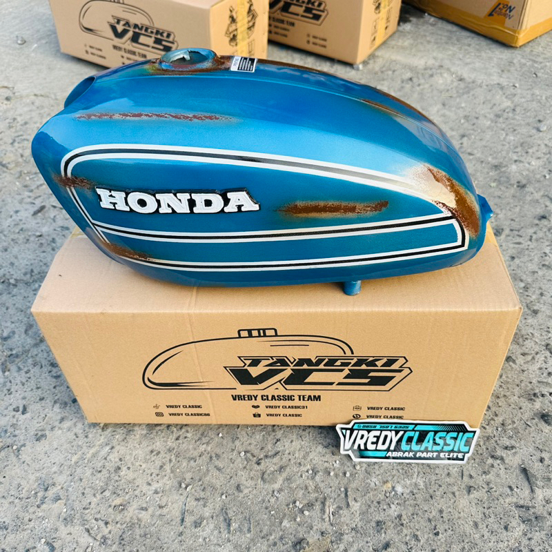 TENGKI CB 100 125 BIRU BLADUS tengki cb CAT bladus galvanis made VCS