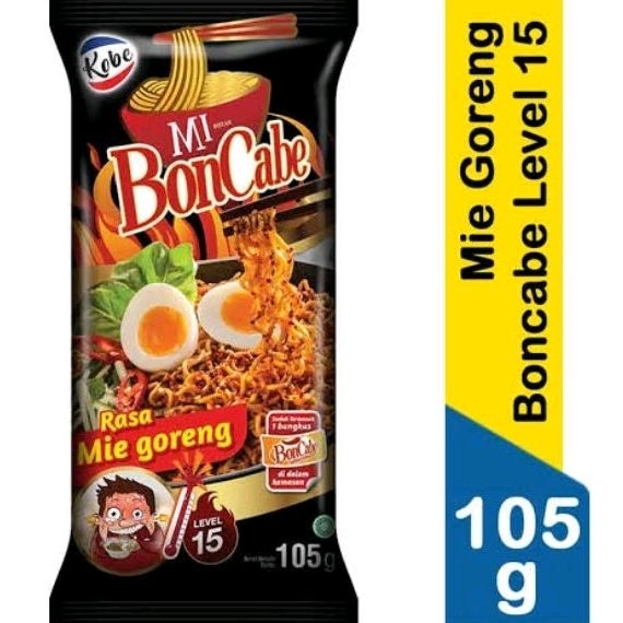 

kobe mie instant boncabe level 15/30 90g