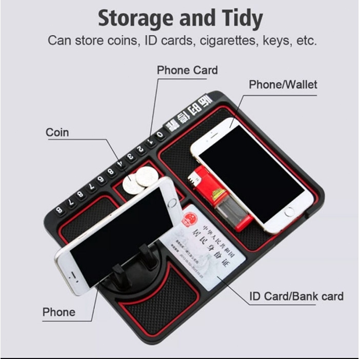 Alas Dashboard Mobil Multifungsi Holder HP Mobil Anti Slip Mobil