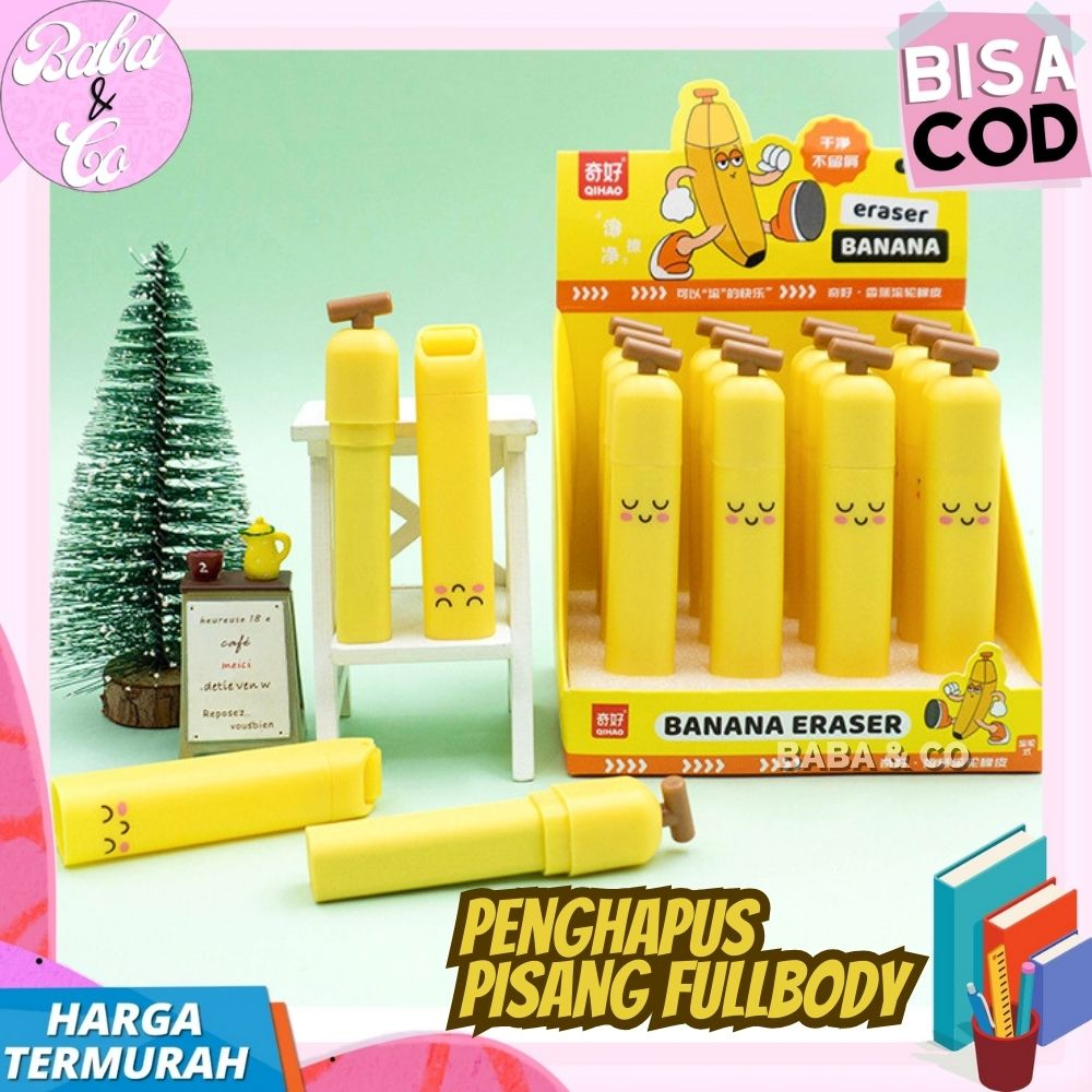 

PENGHAPUS LUCU PENGHAPUS PISANG FULLBODY STIP MURAH ERASER BANANA COD PENGHAPUS PENSIL BANANA PISANG LUCU COD