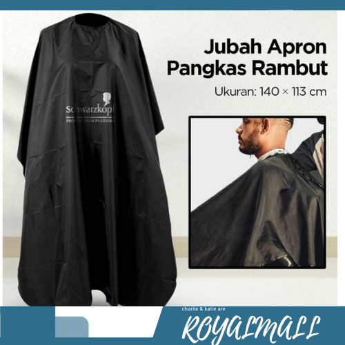 Jubah Apron Kip Pangkas Rambut Salon Barbershop Cape / Jubah Baju Apron Sarung Kain Kip Kep Kap Keps