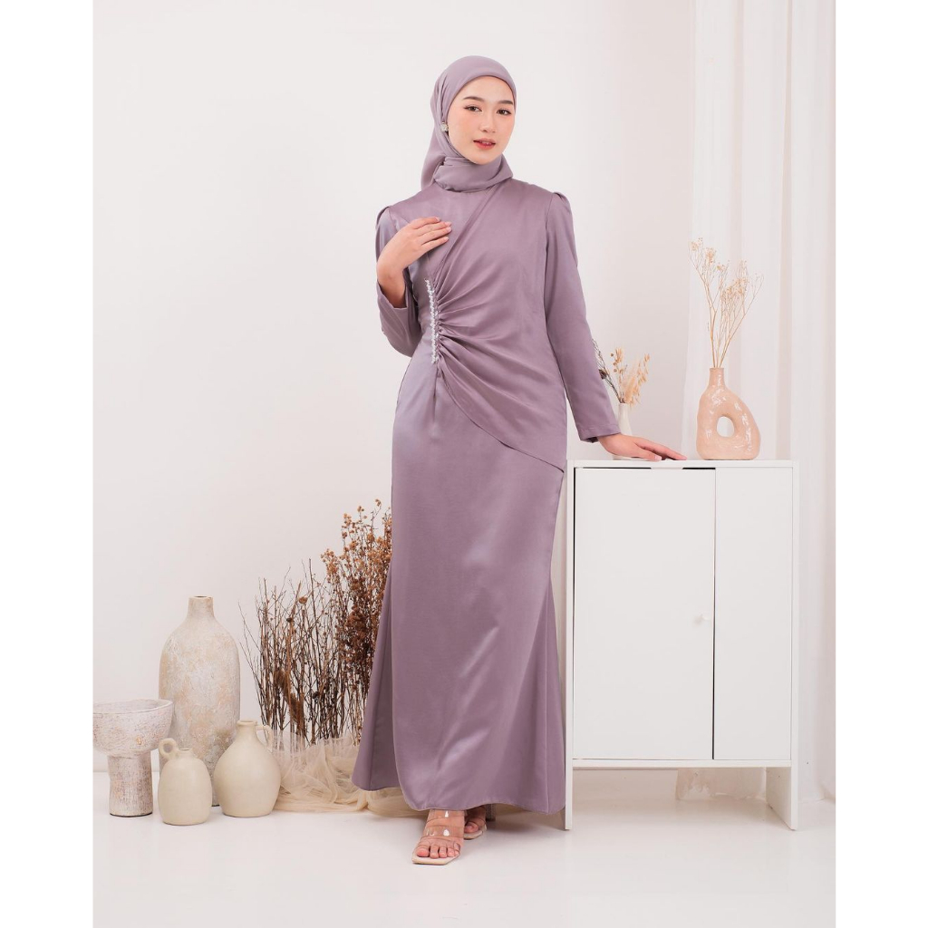 NEW ARRIVAL - DIVA DRESS / Gaun pesta muslimah / Gamis pesta / Gamis polos / Gaun kondangan wanita m
