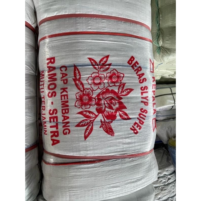 Karung Beras 50 kg KTI Bening Cap Kembang /per 1 ball isi 1000 lembar