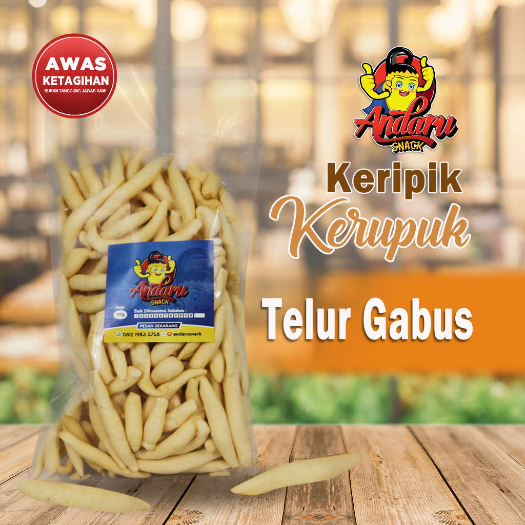 

Cemilan Nikmat Keripik Telur Gabus Andaru Snack Crispy Nikmat