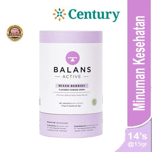 

Balans Active | Mixed Berries | Fiber & Probiotics Drink - Isi 14 Sachet @15 gr