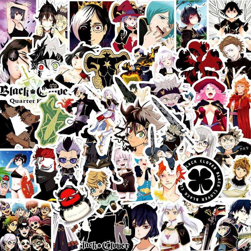

(40 PCS) Sticker Black Clover Glossy Dan Anti Air