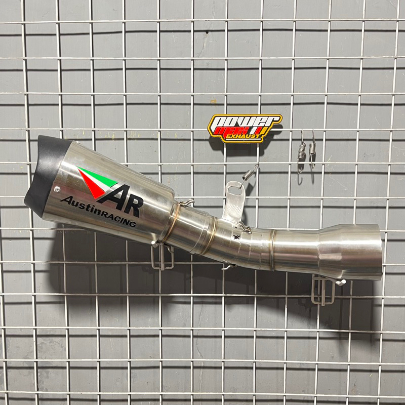 knalpot zx25r slip on austin racing setelan header ori potongan pnp