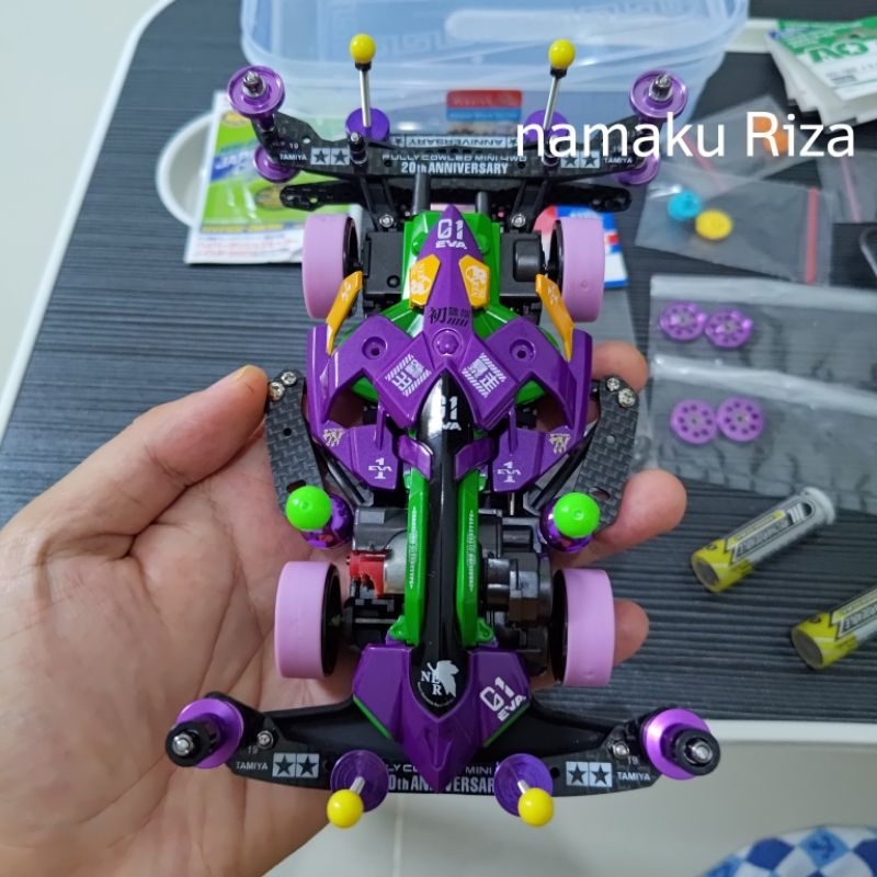 Tamiya Side Damper /B-Max Super FM Carbon  Machframe Evangelion