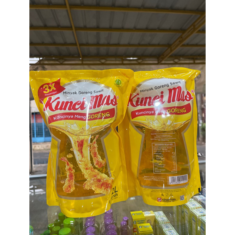 

Kunci Mas Minyak Goreng Sawit Premium Refill Pouch 2 L