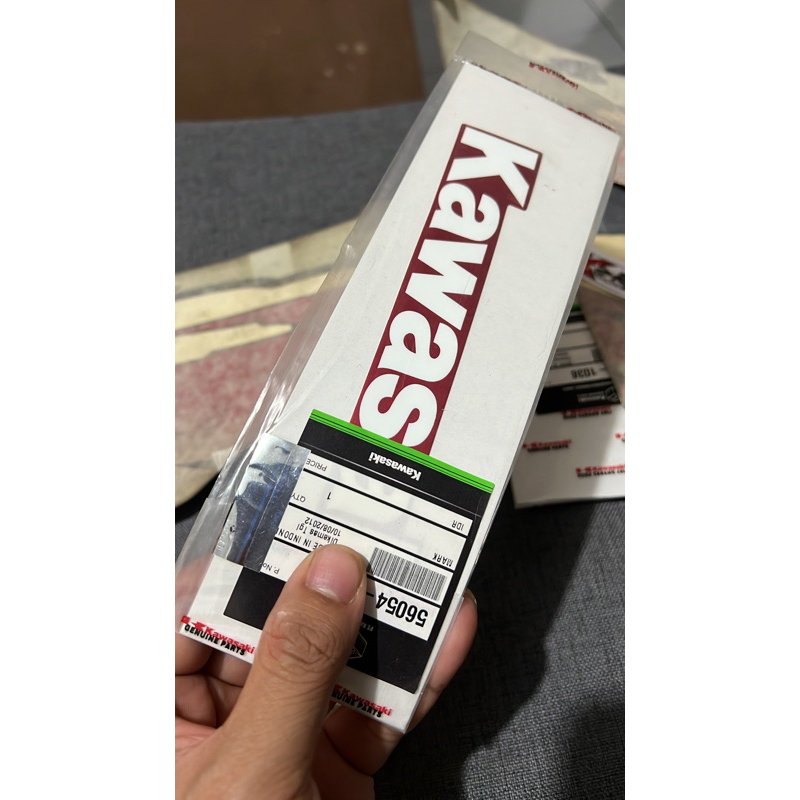 stiker tangki ninja kis merah tua merah ati original kawasaki ninja 1997