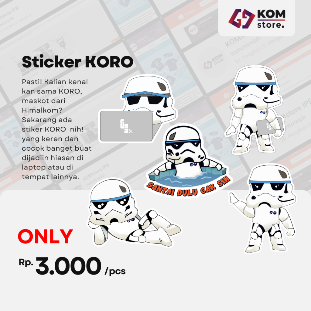 

Sticker KORO- Stiker Tempelan