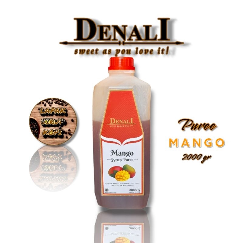 

Denali - Mango puree 2kg - Denali puree - fruit mix - sirup minuman rasa mango puree